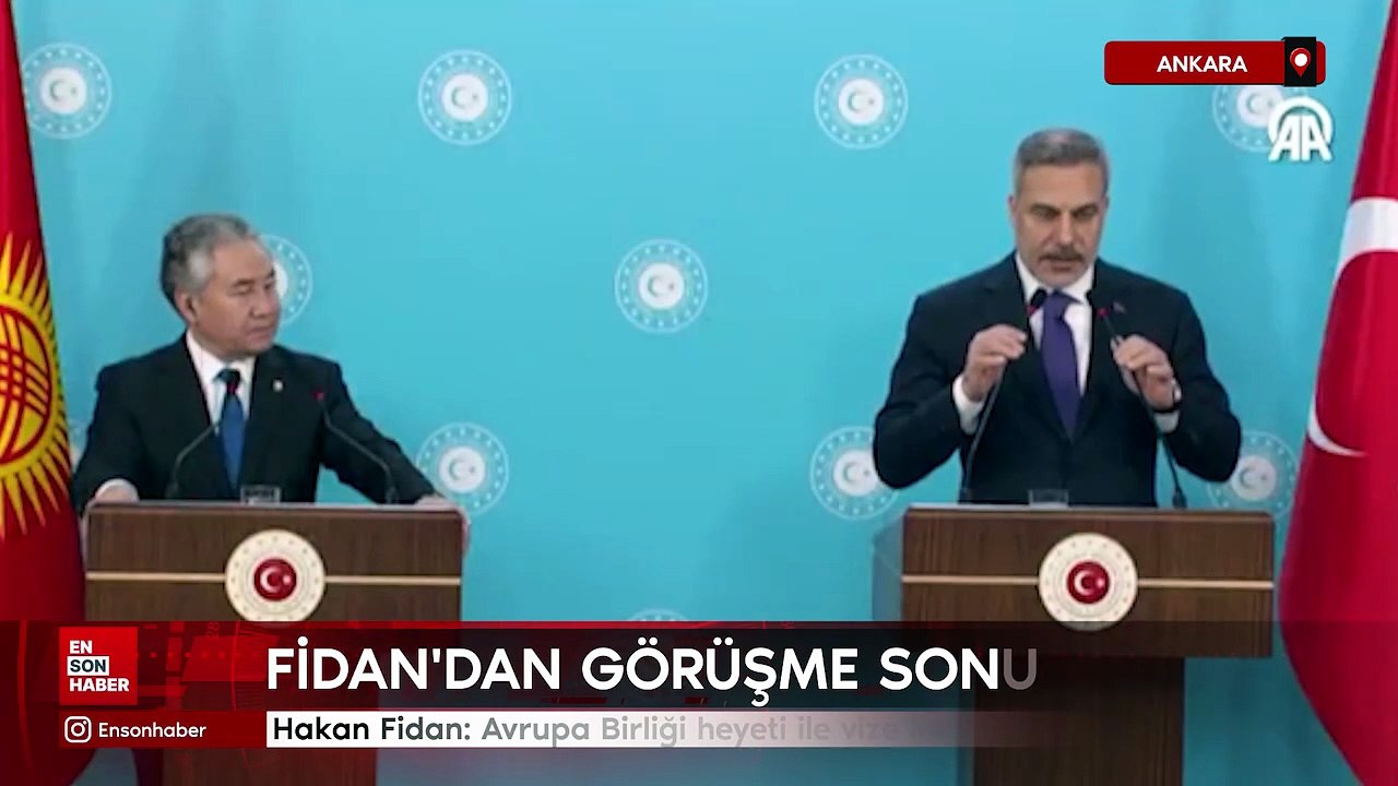 Hakan Fidan: Avrupa Birliği heyeti ile vize konusunu görüştük