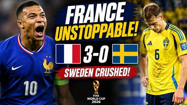 France Vs Sweden Highlights | Les Bleus Cruise Into Round of 16 | FIFA World Cup 2026 | Football