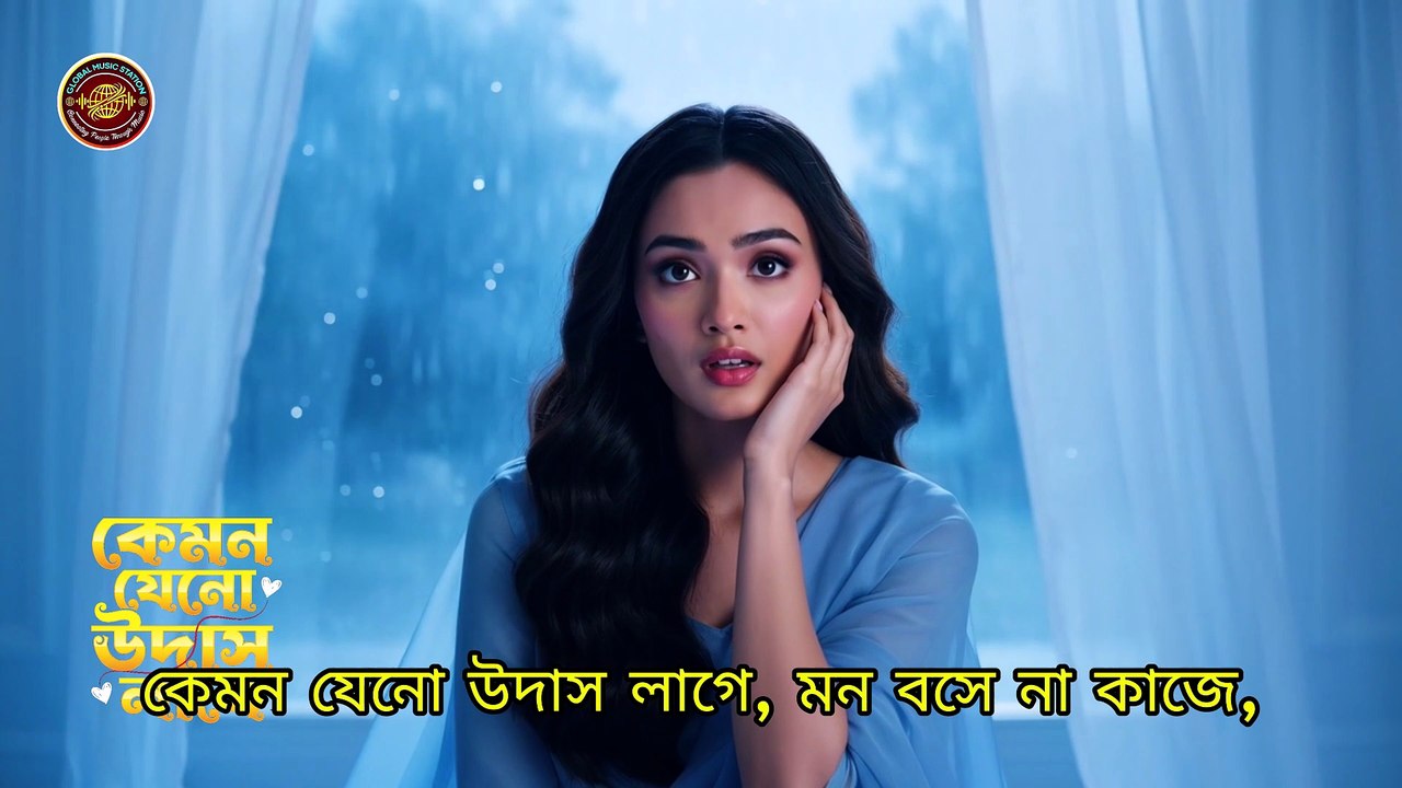 কেমন যেনো উদাস লাগে 💕 Angela Popy | New Bangla Romantic Song 2026 | Global Music Station Official