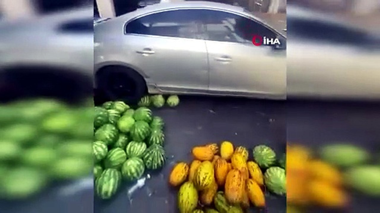 Kadın Sürücü Pazara Daldı!