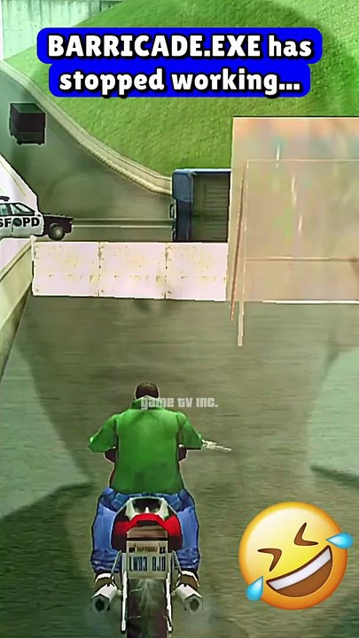 GTA San Andreas Funny Moment – BARRICADE.EXE has stopped working...😂💀🔥🤣⚡️(Part 450) - #gtag #cj #funny #gtaindia #gtarp