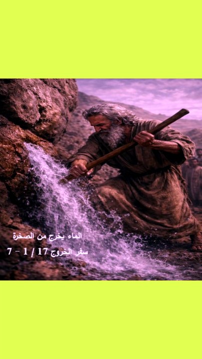 خروج فصل 17 الماء يخرج من الصخرة