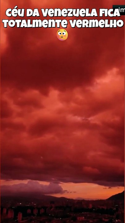 O céu da Venezuela ficou vermelho? Veja o que aconteceu