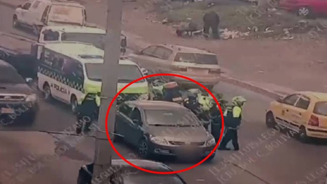 Video | Ladrón creyó que había escapado con un vehículo robado en Bogotá, pero las cámaras lo delataron