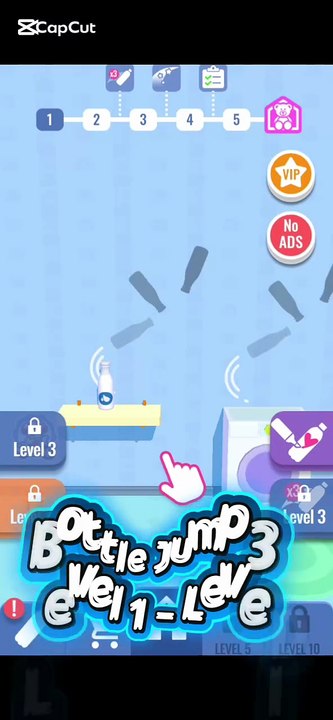 Bottle Jump 3D (Level 1 - Level 2)