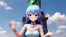 🌍✨ Hatsune Miku Dances Around the World! 🗽🕰️🏜️ | Happy Happy (feat. Hatsune Miku)