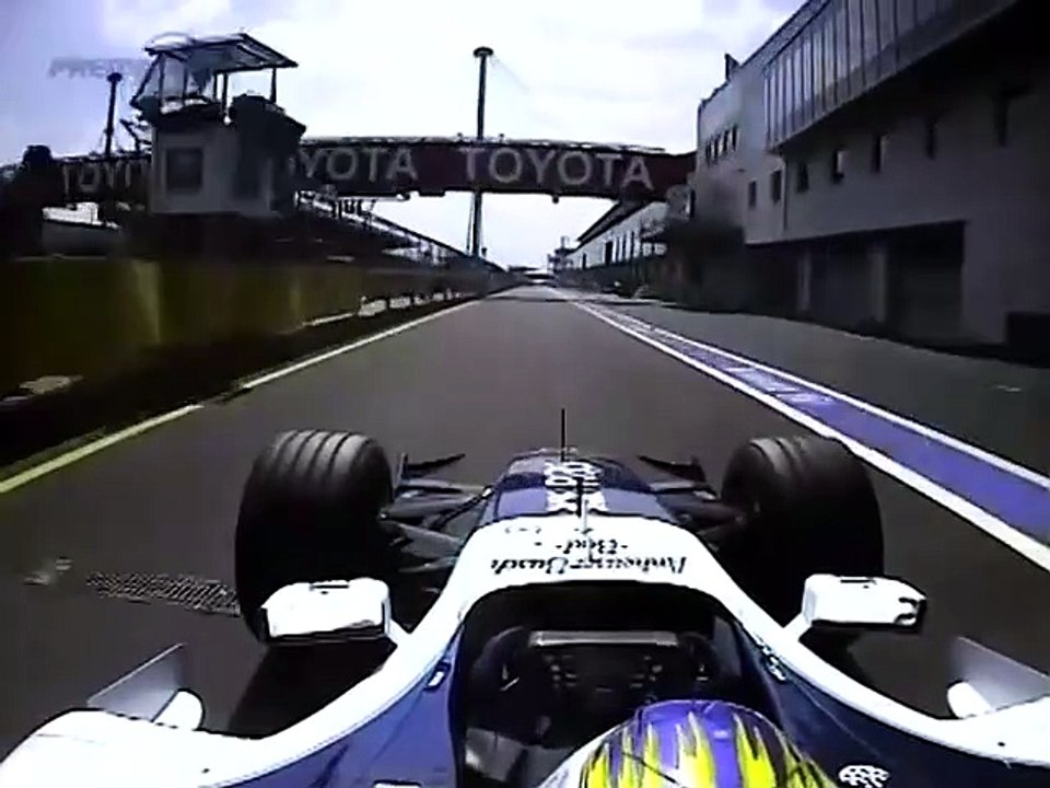 F1 – Nico Rosberg (Williams Cosworth V8) Onboard – European GP 2006