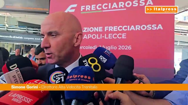 Gorini (Trenitalia) Nuovo servizio Frecciarossa tra Napoli, Bari e Lecce