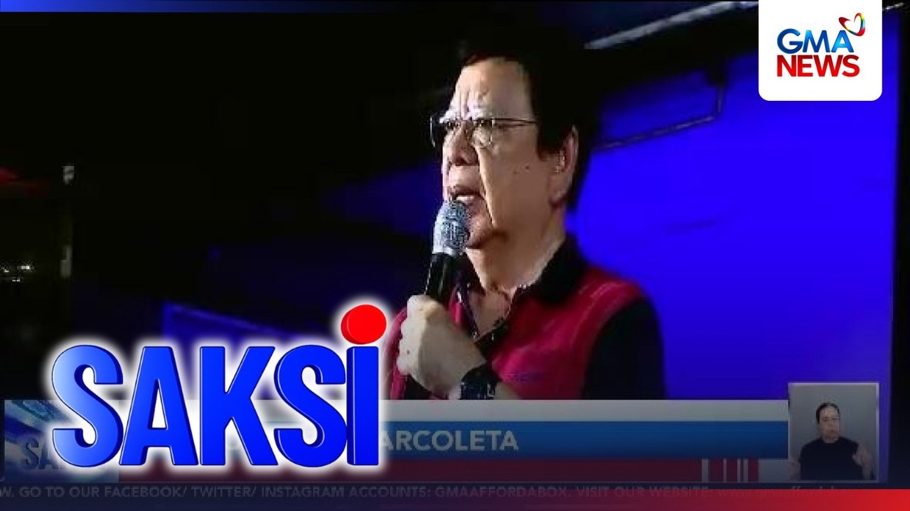 Sen. Rodante Marcoleta, nakiisa sa rally | Saksi