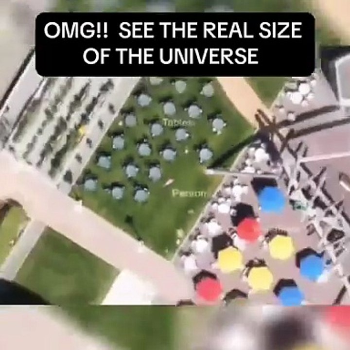 The full size of the universe displayed