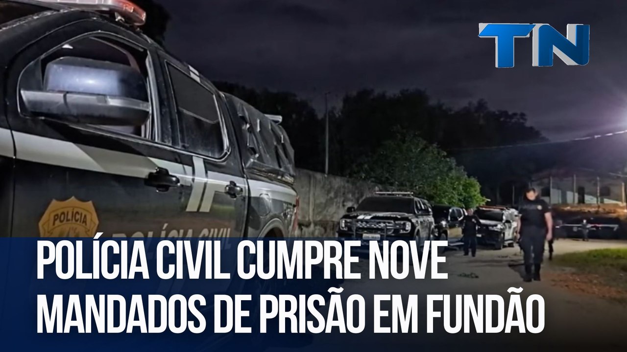 Polícia Civil cumpre nove mandados de prisão em Fundão