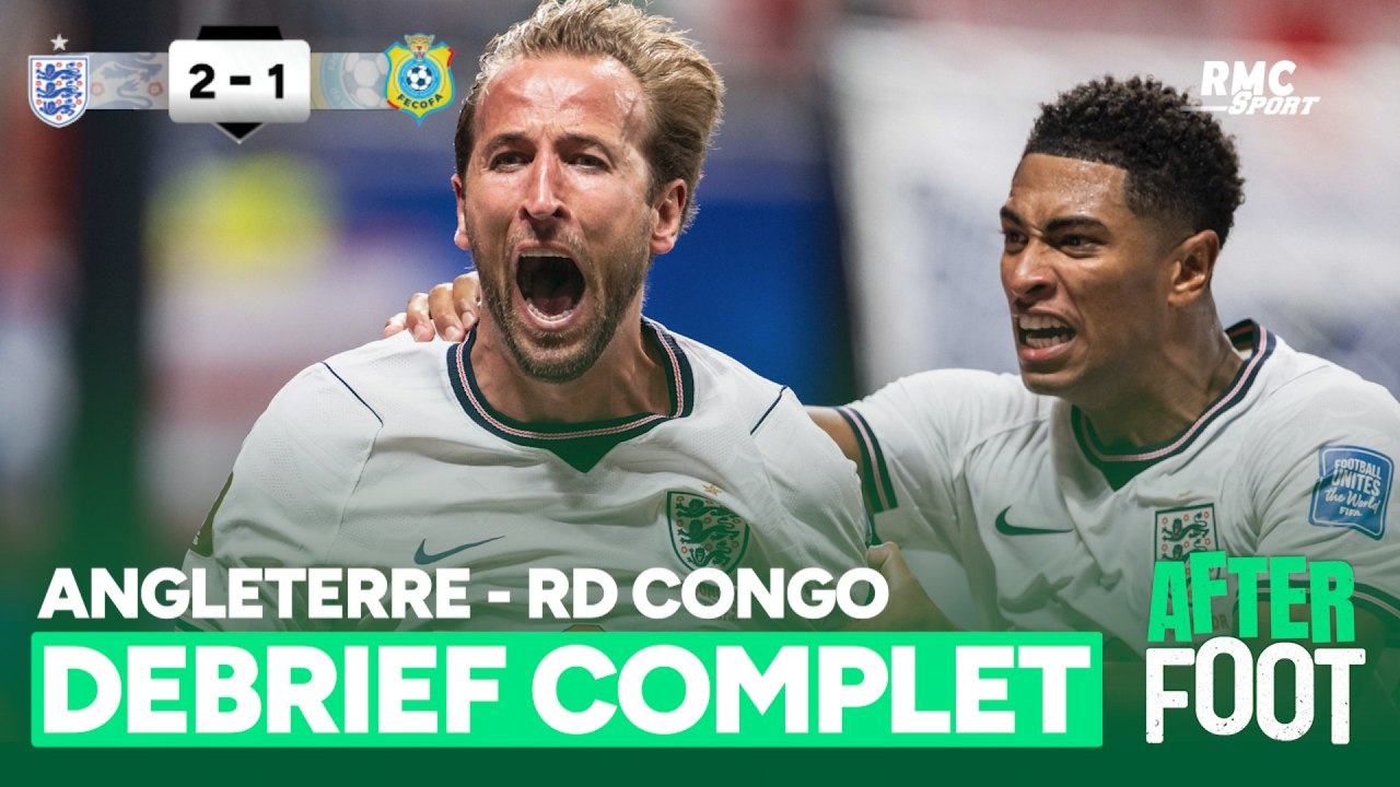 Angleterre 2-1 RD Congo : Kane DÉLIVRE les Three Lions avec un doublé en fin de match ! Le débrief complet d’RMC !
