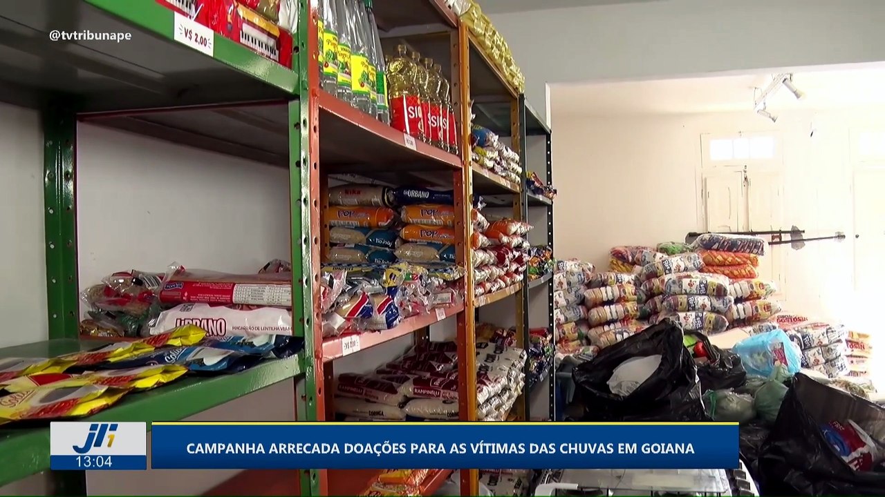 Campanha arrecada doações para vítimas das chuvas em Goiana