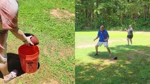 Heartwarming Father-Daughter Duo Executes Football Trick Shot