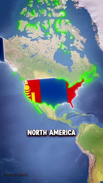 What If United States And Mongolia Swapped Places?