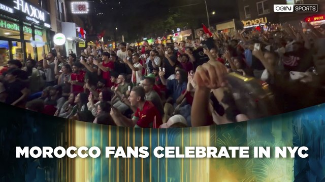 Morocco Fans Celebrate in NYC After Win Over the Netherlands | beIN SPORTS USA