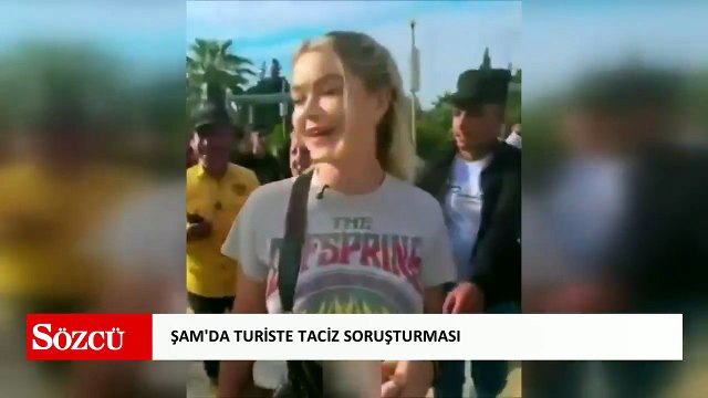 Suriye'de kadın turist neye uğradığını şaşırdı!