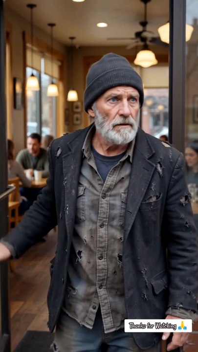 She Gave A Homeless Old Man Free Coffee… Then He Handed Her A Blank Check 😱☕💎 #LifeLessons #Waitress