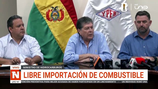 MINISTRO DE HIDROCARBUROS SOBRE EL COMBUSTIBLE