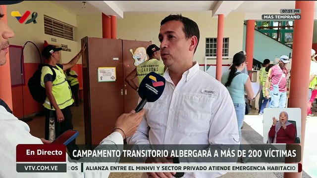 Gobierno Bolivariano habilita a la U.E.N.B. Jesús Enrique Lossada como campamento transitorio