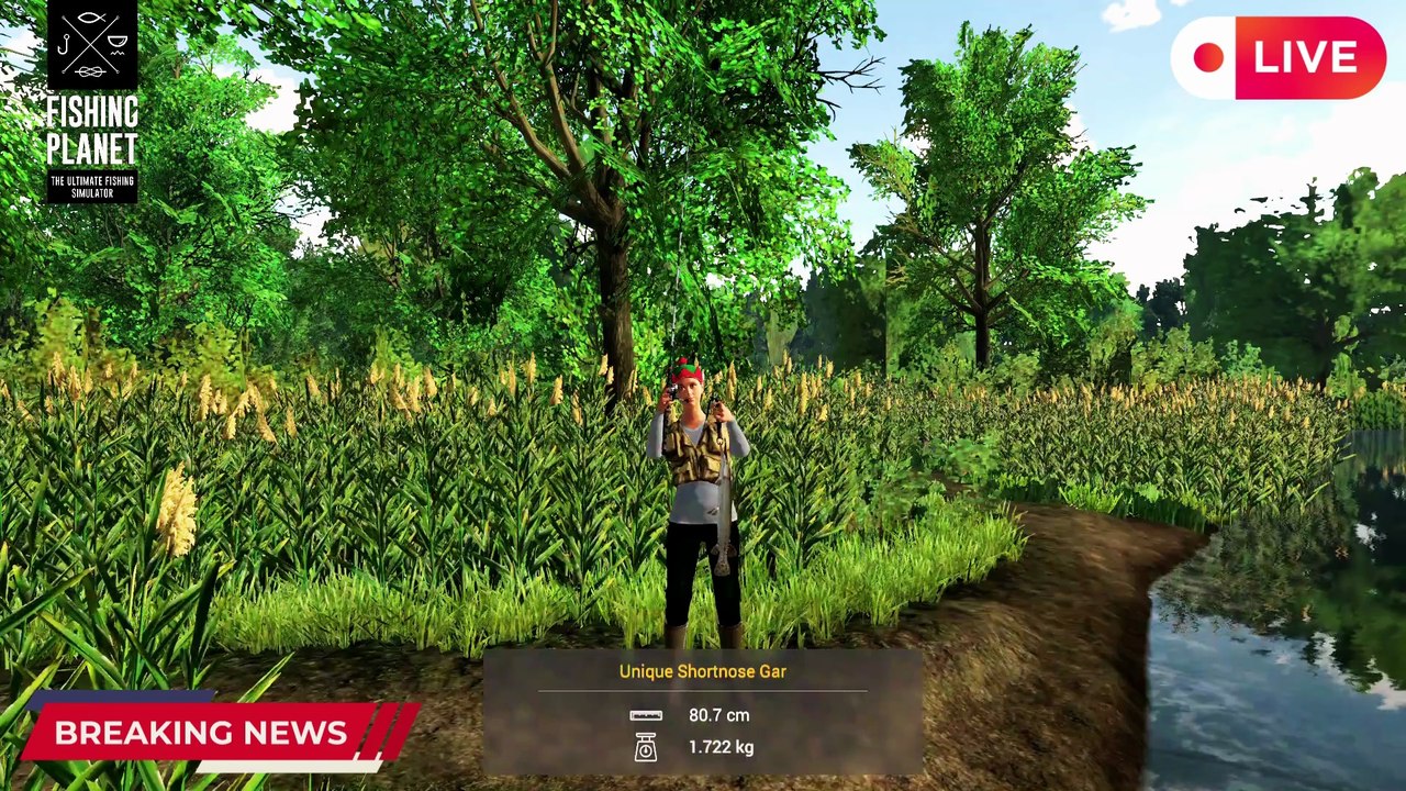 How to catch Unique Shortnose Gar at Mudwater River | New and Updated Map | Fishing Planet