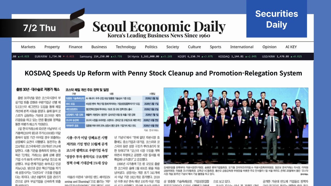 KOSDAQ Turns 30, Forced Selling Peaks, Bond Market Stalls | July 2 2026