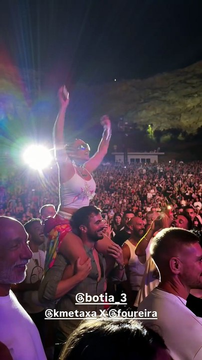 Η Κόνι Μεταξά στη συναυλία της Ελένης Φουρέιρα