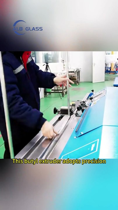 High-Efficiency Butyl Coating Machine for Insulated Glass #butylextruder #butyl #insulatingglass #ig