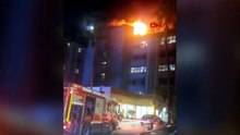 Alanya’da otel çatısında yangın