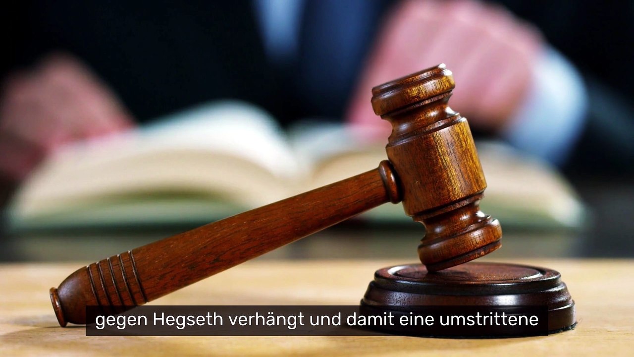 Pete Hegseth: Richter stoppt Hegseth - nächste Klatsche für Trumps Kriegsminister