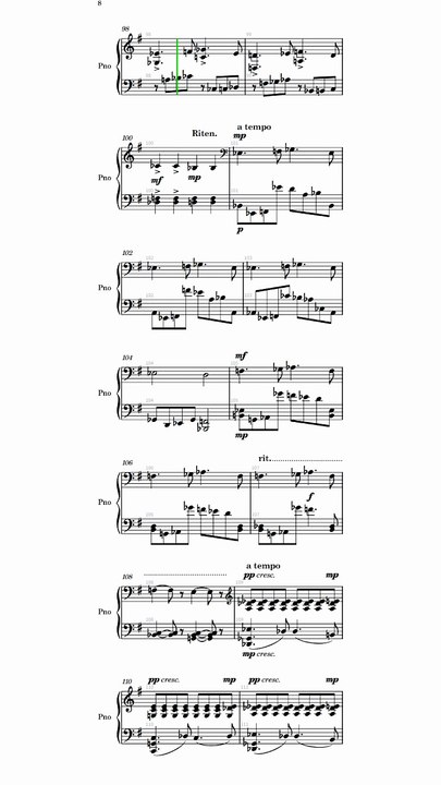 Piano Sonata No. 1, Movement I (6 Nov 2024–19 Dec 2024) (Score, Portrait)