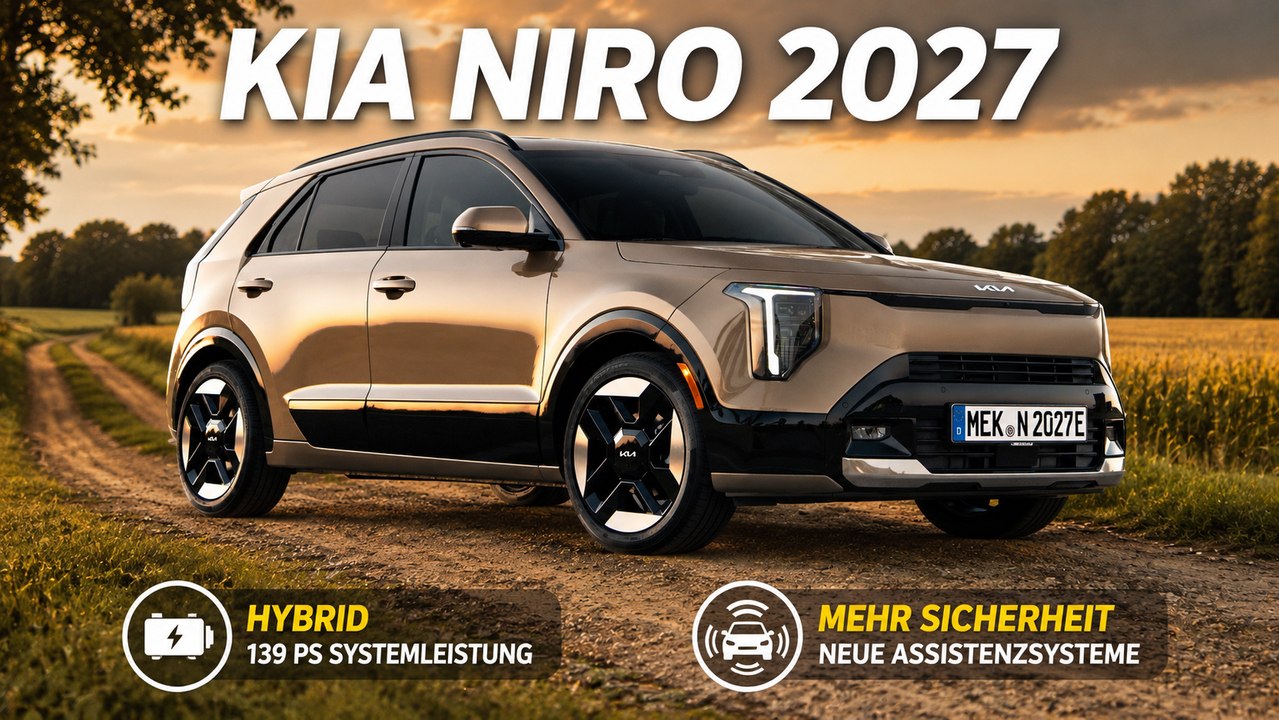 2027 Kia Niro: Mehr Technik, mehr Komfort, mehr Hybrid