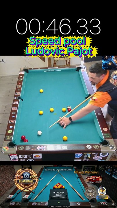2.11.90 Speed pool Ludovic Pajot #8ball #8pool #blackball #billard #ultimatepool #pourtoi #fyp #fluxshorts #reels