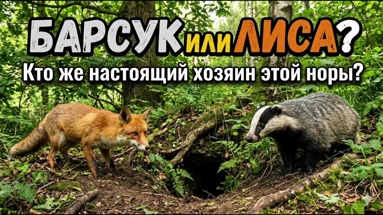 БАРСУК И ЛИСА В ОДНОЙ НОРЕ: Лесная коммуналка! Почему чистюля-барсук терпит лису?