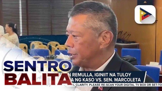 Ombudsman Remulla, iginiit na tuloy ang pagsasampa ng kaso vs. Sen. Marcoleta; senador, hindi umano tinatarget | ulat ni Rod Lagusad