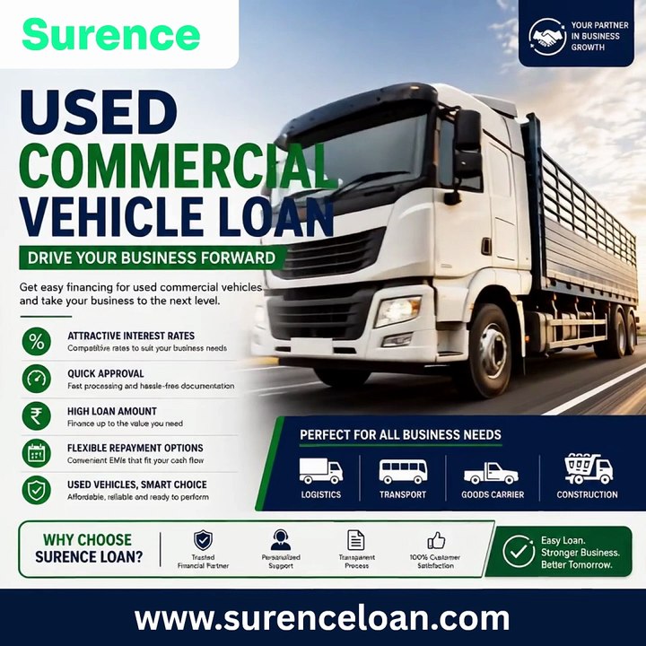 Used Commercial Vehicle Loan | Quick & Easy Fin...
