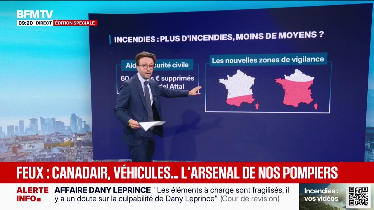 LES ÉCLAIREURS: une flotte de Canadairs vieillissante, alors que le risque incendie s'est étendu en France