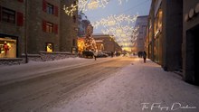 St. Moritz Switzerland Festive Evening Walk 4K 60fps