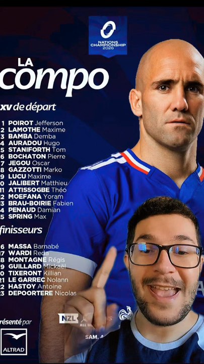 LA COMPOSITION DES BLEUS POUR ALLER DEFIER LES ALL BLACKS !