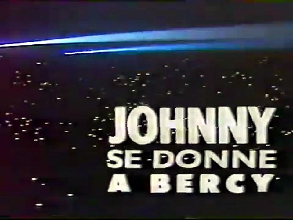 1988 - Johnny Hallyday : publicité pour l'album Johnny se donne à Bercy (21 Avril)