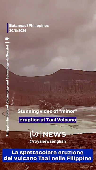 La spettacolare eruzione del vulcano Taal nelle Filippine