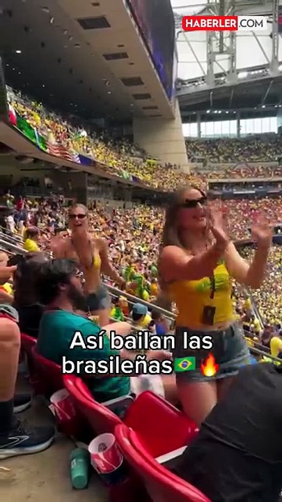 Dünya kupasında Brezilyalı taraftardan macarena