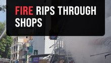 Fire razes two shoplots in Penang's Jalan Perak