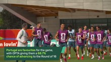 Ronaldo in good spirits as Portugal prepare for Croatia