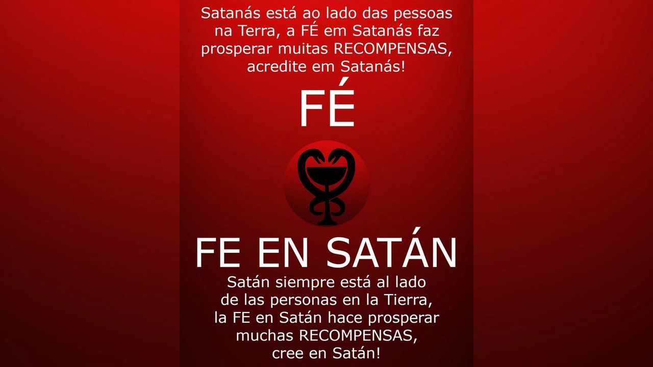 A FÉ EM SATANÁS / LA FE EN SATÁN #satanás #satán #lucifer #diablo #satanismo #diabo
