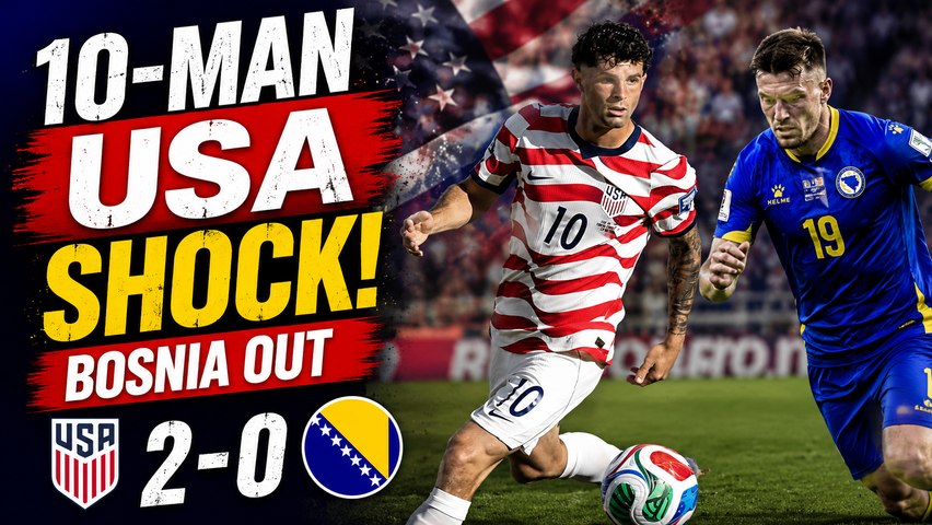 USA vs Bosnia Highlights | 10-Man USA March Into Round of 16 | FIFA World Cup 2026 | Football News