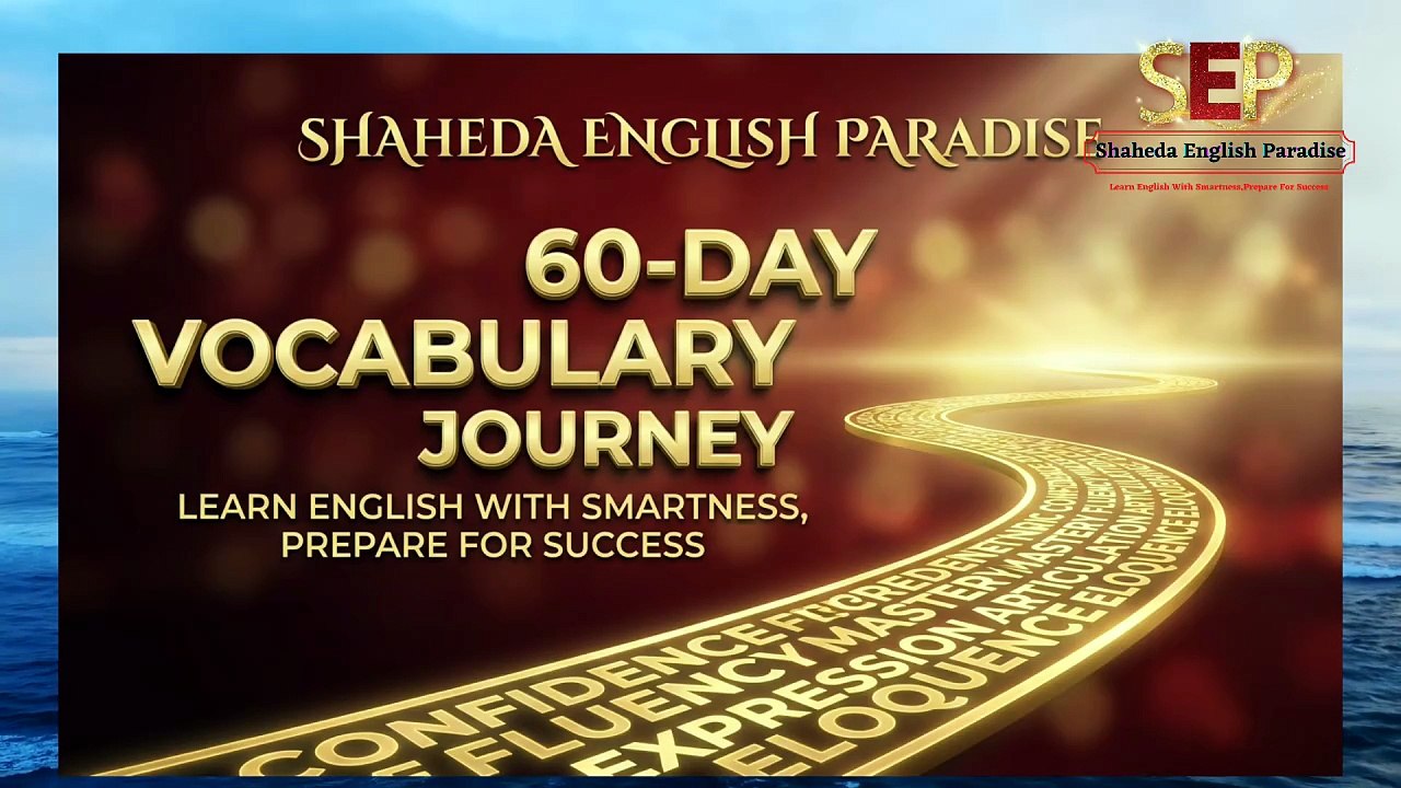 Day 3 | Learn English Vocabulary | Speak English Naturally | 60-Day English Confidence Journey | Shaheda English Paradise - Professional Language Teacher Shaheda Akter Chowdhury