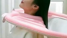 Lavacabezas Inflable Portátil | Lava tu Cabello en Casa sin Ensuciar