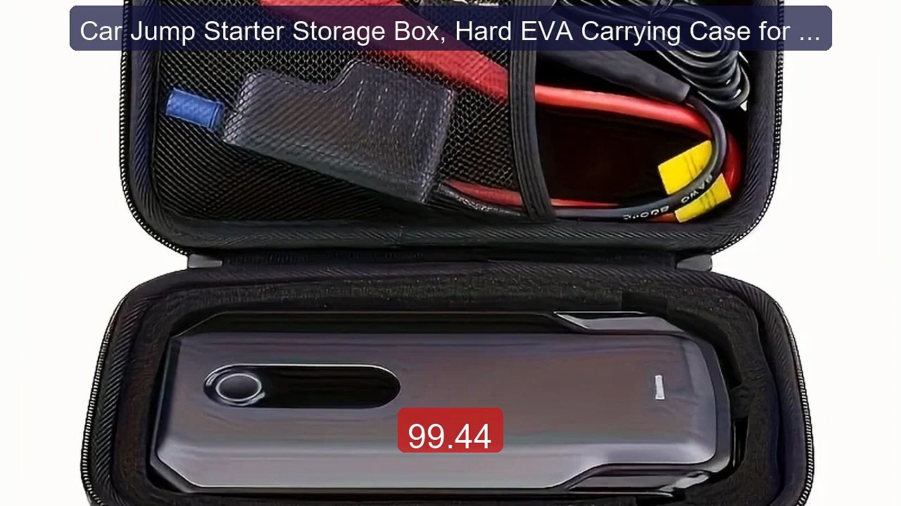 Car Jump Starter Storage Box, Hard EVA Carrying Case for Emerg... -- Best Buy 2026 | Great Quality!