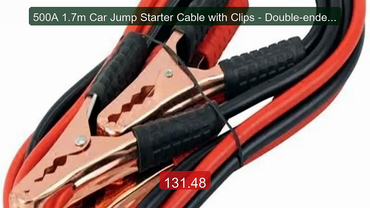 500A 1.7m Car Jump Starter Cable with Clips - Double-ended Booster ... -- Top Rated 2026 | Buy Now!